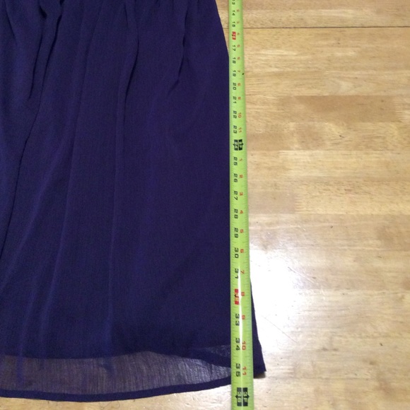 New MERONA Purple One-shoulder DRESS Sheer XS - Picture 7 of 16